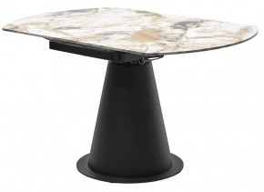 Стол TERAMO 135 GLOSS GRAND JADE SOLID CERAMIC, керамика, поворотн.механизм / Черный каркас, ®DISAUR в Магнитогорске - magnitogorsk.mebel24.online | фото 10