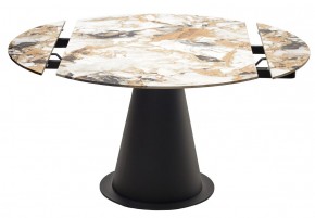 Стол TERAMO 135 GLOSS GRAND JADE SOLID CERAMIC, керамика, поворотн.механизм / Черный каркас, ®DISAUR в Магнитогорске - magnitogorsk.mebel24.online | фото 14
