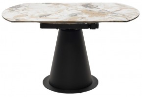 Стол TERAMO 135 GLOSS GRAND JADE SOLID CERAMIC, керамика, поворотн.механизм / Черный каркас, ®DISAUR в Магнитогорске - magnitogorsk.mebel24.online | фото 16