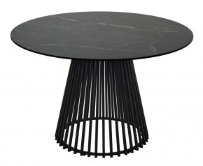Стол TERNI 120 MATT BLACK MARBLE SOLID CERAMIC Черный мрамор матовый, керамика /Черн.каркас, ®DISAUR в Магнитогорске - magnitogorsk.mebel24.online | фото 8