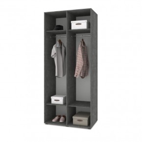 СТОУН С21 Шкаф 2-х створчатый (камень темный/ирландский дуб) в Магнитогорске - magnitogorsk.mebel24.online | фото 3