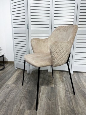 Стул AMARETTO VBP206 античный светло-бежевый, велюр без пальчикового эффекта /черный каркас, М-City в Магнитогорске - magnitogorsk.mebel24.online | фото 7
