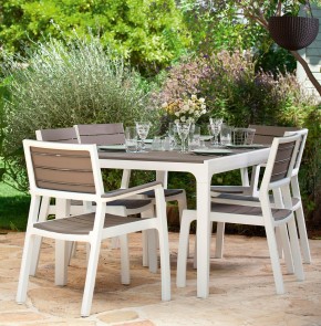 Стул c подлокотниками Гармония (Harmony armchair) белый-капучино в Магнитогорске - magnitogorsk.mebel24.online | фото 3