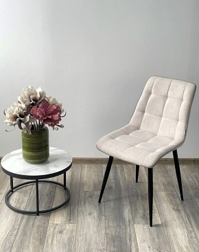 Стул CHIC HE622-01/ HE622-05 топленое молоко, ткань/ черный каркас М-City в Магнитогорске - magnitogorsk.mebel24.online | фото 3