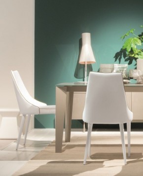 Стул CLARA 40.11 (TR505 white with sand cordonet, экокожа) в Магнитогорске - magnitogorsk.mebel24.online | фото 1