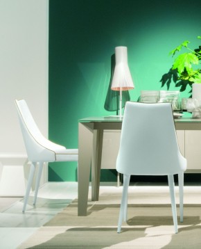 Стул CLARA 40.11 (TR505 white with sand cordonet, экокожа) в Магнитогорске - magnitogorsk.mebel24.online | фото 2