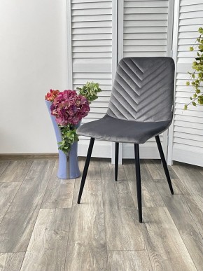 Стул DUKE BLUVEL-14 GREY, велюр / черный каркас М-City в Магнитогорске - magnitogorsk.mebel24.online | фото 4