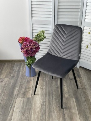 Стул DUKE BLUVEL-14 GREY, велюр / черный каркас М-City в Магнитогорске - magnitogorsk.mebel24.online | фото 5