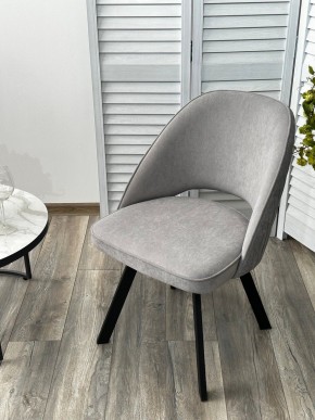 Стул DUNA 360 град. поворот. B22 Серый, велюр / черный каркас, М-City в Магнитогорске - magnitogorsk.mebel24.online | фото 8