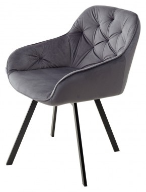 Стул GALE 360 град. поворот. BLUVEL-14 GREY, велюр/ черный каркас, М-City в Магнитогорске - magnitogorsk.mebel24.online | фото 5