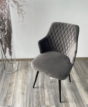 Стул HERMAN 360 град. ГРАФИТ #14, велюр / черный каркас М-City в Магнитогорске - magnitogorsk.mebel24.online | фото 3