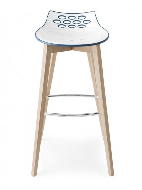 Стул JAM W CB/1487, ash.P19W OAK NATURAL/ P799-P11P WHITE/ GLOSSY NOUGAT в Магнитогорске - magnitogorsk.mebel24.online | фото