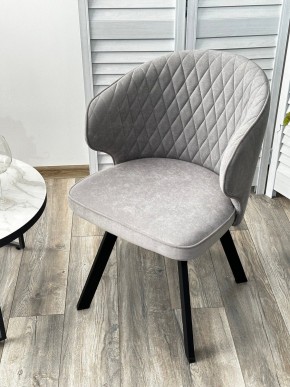 Стул SKAT 360 град. поворот. B22 Серый, велюр / черный каркас, М-City в Магнитогорске - magnitogorsk.mebel24.online | фото 3