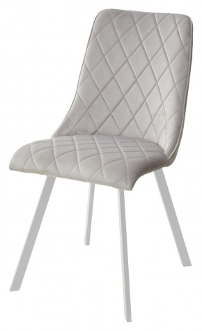 Стул TYCOON BLUVEL-03 LIGHT GREY / белый каркас М-City в Магнитогорске - magnitogorsk.mebel24.online | фото 1