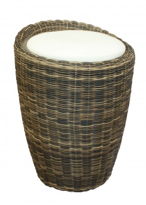 Табурет с местом для хранения LM-1100Rattan, кремовый в Магнитогорске - magnitogorsk.mebel24.online | фото