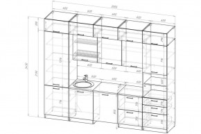 ТЕРЦИЯ Кухонный гарнитур Экстра 5 (3000 мм) в Магнитогорске - magnitogorsk.mebel24.online | фото 2