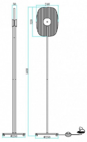 Торшер Maytoni Eclipse MOD152FL-L1BK в Магнитогорске - magnitogorsk.mebel24.online | фото 2