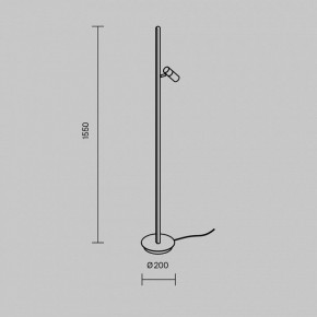 Торшер Maytoni Thin MOD395FL-L28B3K в Магнитогорске - magnitogorsk.mebel24.online | фото 5