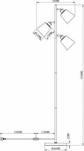 Торшер Moderli Floor V3051-3F в Магнитогорске - magnitogorsk.mebel24.online | фото 3