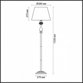 Торшер Odeon Light Gaellori 3393/1F в Магнитогорске - magnitogorsk.mebel24.online | фото 3