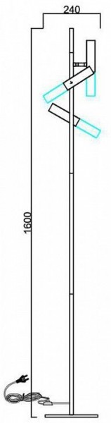 Торшер ST-Luce Eclip SL1236.405.03 в Магнитогорске - magnitogorsk.mebel24.online | фото 5