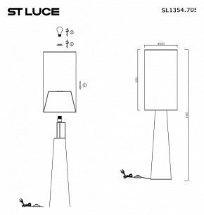 Торшер ST-Luce Jackie SL1354.705.01 в Магнитогорске - magnitogorsk.mebel24.online | фото 5