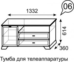 Тумба для телеаппаратуры Венеция 6 бодега в Магнитогорске - magnitogorsk.mebel24.online | фото 3