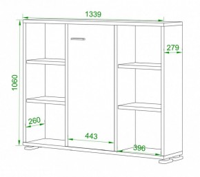 Тумба комбинированная Домино нельсон ПУ-60-2 в Магнитогорске - magnitogorsk.mebel24.online | фото 2