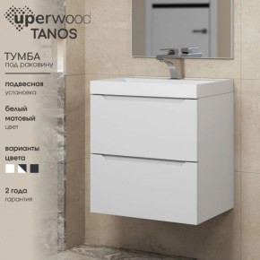 Тумба под раковину Uperwood Tanos 100 см, подвесная, белая матовая в Магнитогорске - magnitogorsk.mebel24.online | фото 4
