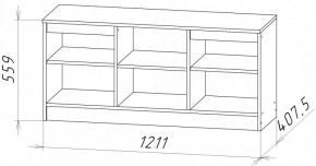 НИЦЦА-9 Тумба под ТВ (НЦ.09) в Магнитогорске - magnitogorsk.mebel24.online | фото 2