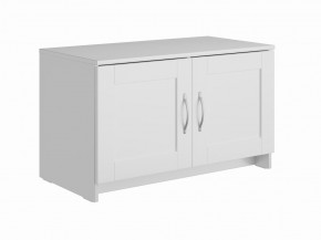 Тумба СИРИУС двухдверная низкая, цвет белый в Магнитогорске - magnitogorsk.mebel24.online | фото