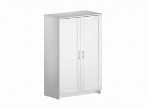 Тумба СИРИУС двухдверная высокая, цвет белый в Магнитогорске - magnitogorsk.mebel24.online | фото