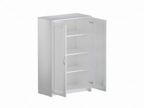 Тумба СИРИУС двухдверная высокая, цвет белый в Магнитогорске - magnitogorsk.mebel24.online | фото 3