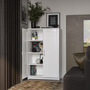 Тумба СИРИУС двухдверная высокая, цвет белый в Магнитогорске - magnitogorsk.mebel24.online | фото 4