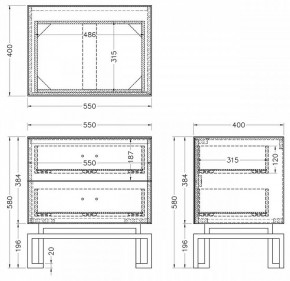 Тумбочка KFG085-NI в Магнитогорске - magnitogorsk.mebel24.online | фото 5