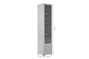 ЗЕФИР Гостиная К1 (белое дерево/белый муар) в Магнитогорске - magnitogorsk.mebel24.online | фото 5