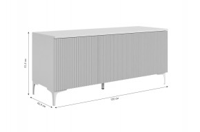 ЗЕФИР Гостиная К2 (белое дерево/черный муар) в Магнитогорске - magnitogorsk.mebel24.online | фото 4